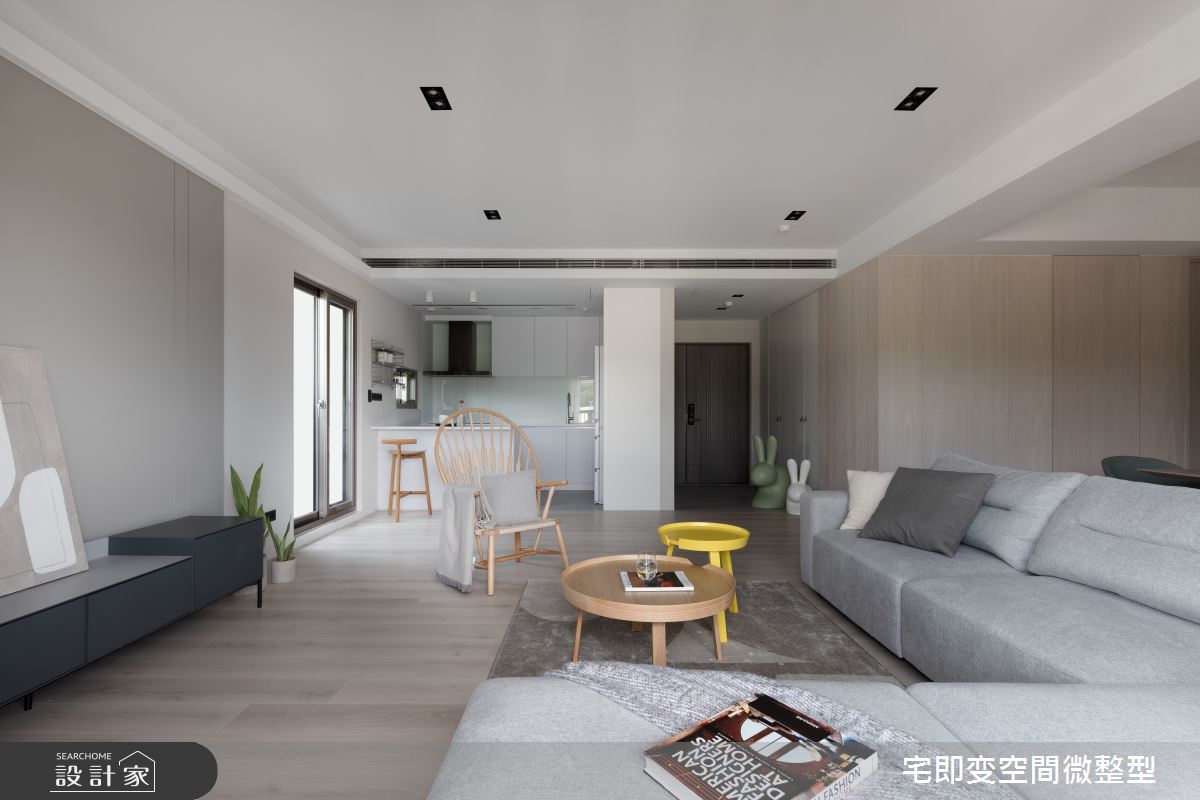 35坪老屋(16~30年)＿簡約風玄關客廳廚房案例圖片＿宅即變空間微整型＿宅即變_46之10