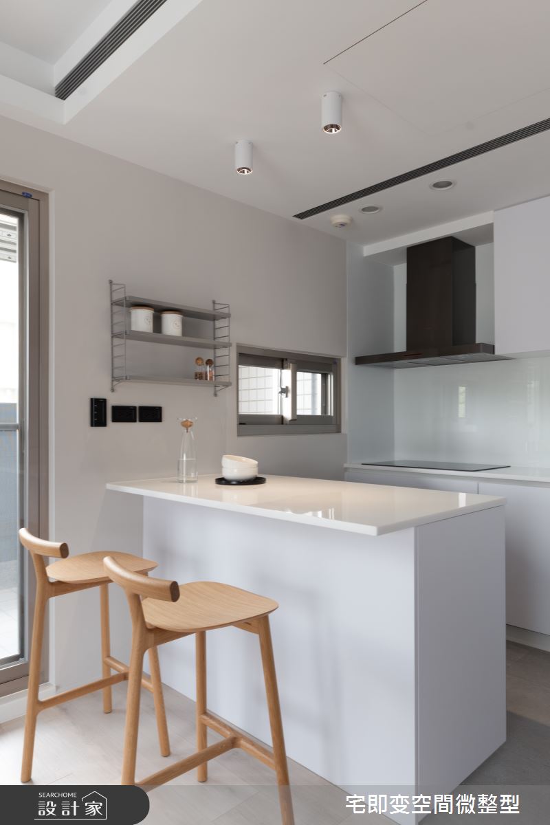35坪老屋(16~30年)＿簡約風廚房中島案例圖片＿宅即變空間微整型＿宅即變_46之21