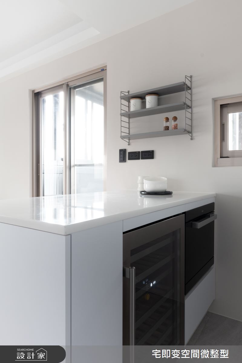 35坪老屋(16~30年)＿簡約風廚房中島案例圖片＿宅即變空間微整型＿宅即變_46之25