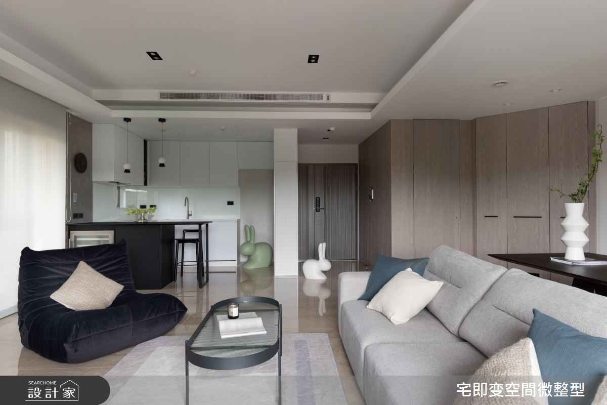 35坪老屋(16~30年)＿現代風玄關客廳廚房中島案例圖片＿宅即變空間微整型＿宅即變_47之8