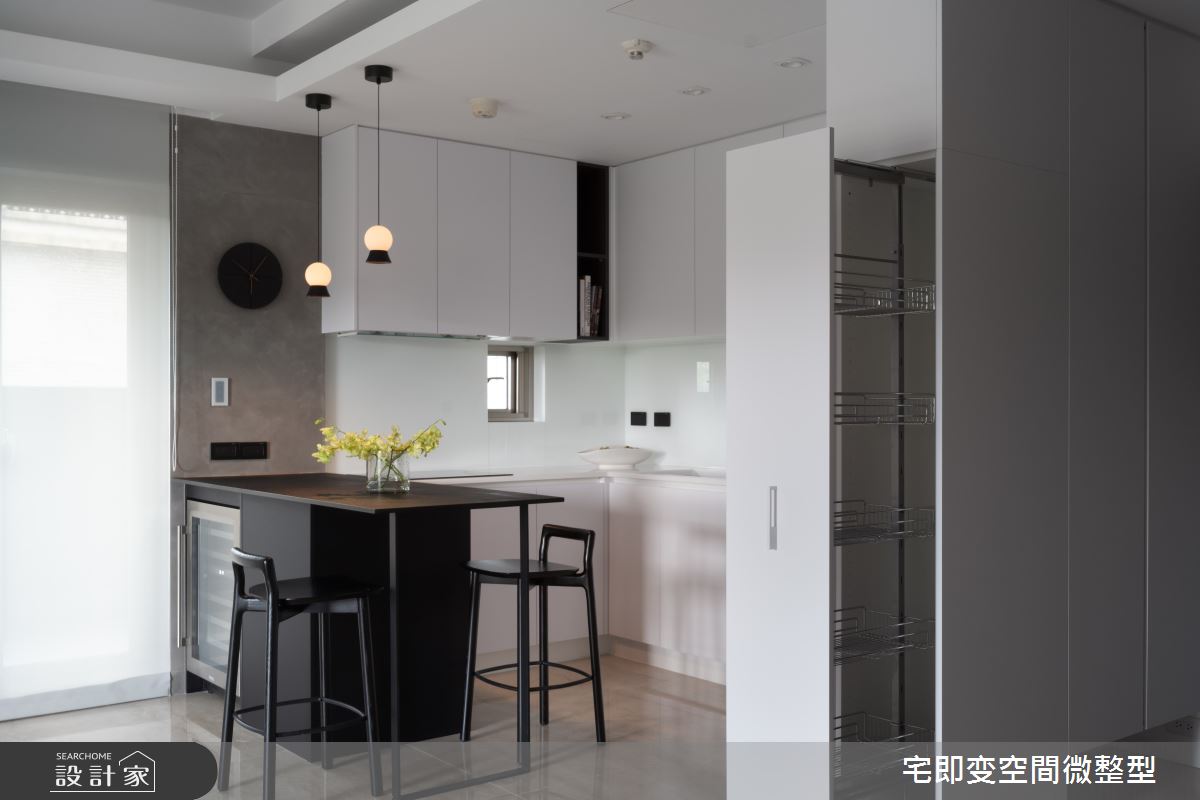 35坪老屋(16~30年)＿現代風廚房中島案例圖片＿宅即變空間微整型＿宅即變_47之16