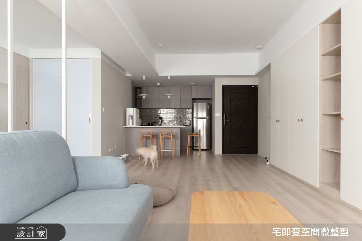 25坪中古屋(5~15年)＿北歐風玄關客廳餐廳廚房吧檯中島案例圖片＿宅即變空間微整型＿宅即變_48之10