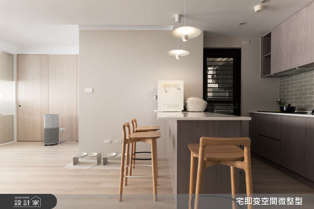 25坪中古屋(5~15年)＿北歐風餐廳廚房吧檯中島案例圖片＿宅即變空間微整型＿宅即變_48之15