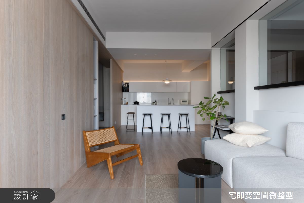 18坪老屋(16~30年)＿簡約風客廳餐廳廚房中島案例圖片＿宅即變空間微整型＿宅即變_50之6