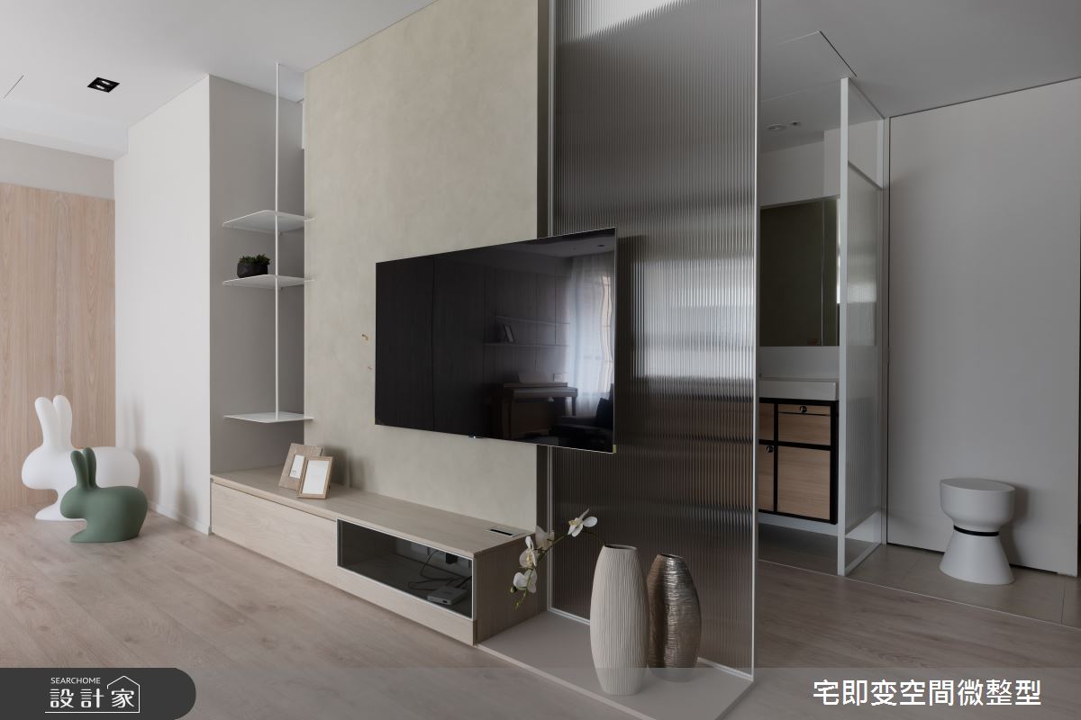 40坪新成屋(5年以下)＿木質風玄關客廳案例圖片＿宅即變空間微整型＿宅即變_51之4