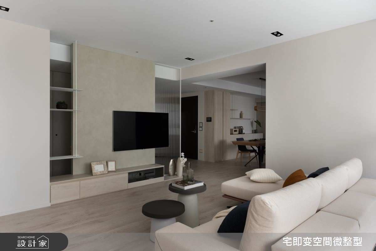 40坪新成屋(5年以下)＿木質風客廳案例圖片＿宅即變空間微整型＿宅即變_51之9