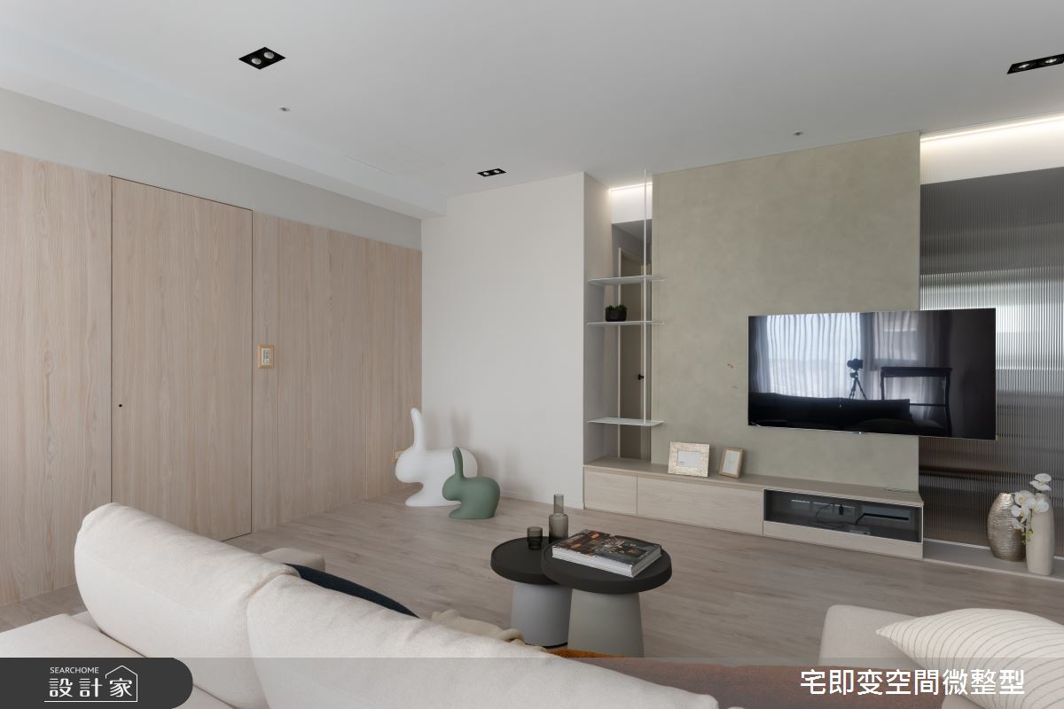 40坪新成屋(5年以下)＿木質風客廳案例圖片＿宅即變空間微整型＿宅即變_51之11