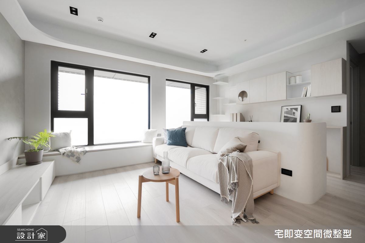 20坪新成屋(5年以下)＿清新木質風客廳書房案例圖片＿宅即變空間微整型＿宅即變_55之12