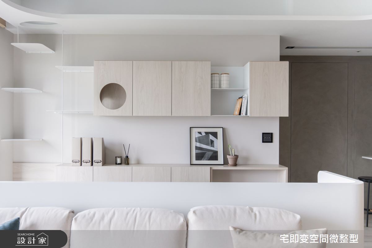 20坪新成屋(5年以下)＿清新木質風客廳書房案例圖片＿宅即變空間微整型＿宅即變_55之17