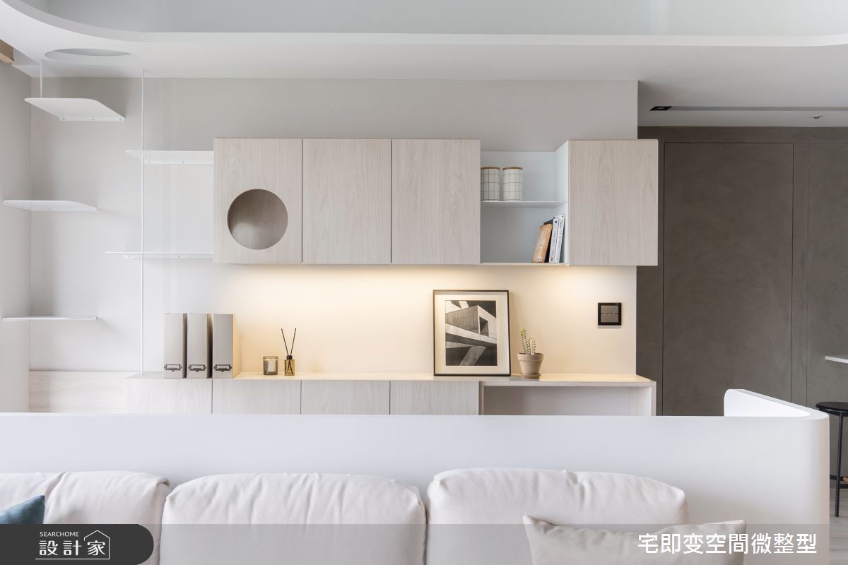 20坪新成屋(5年以下)＿清新木質風客廳書房案例圖片＿宅即變空間微整型＿宅即變_55之18