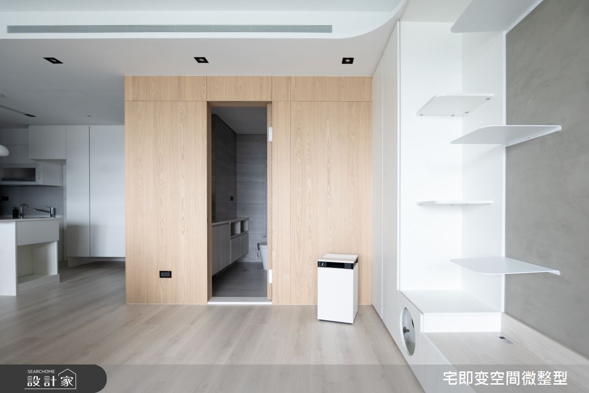 20坪新成屋(5年以下)＿清新木質風客廳浴室案例圖片＿宅即變空間微整型＿宅即變_55之28