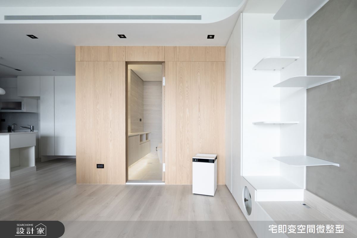 20坪新成屋(5年以下)＿清新木質風客廳浴室案例圖片＿宅即變空間微整型＿宅即變_55之29