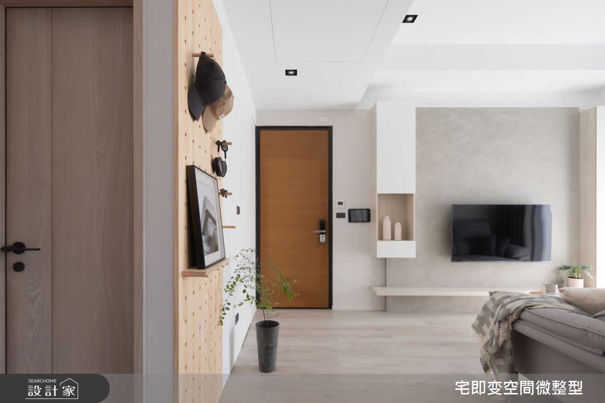 22坪新成屋(5年以下)＿清新木質風玄關客廳案例圖片＿宅即變空間微整型＿宅即變_56之5