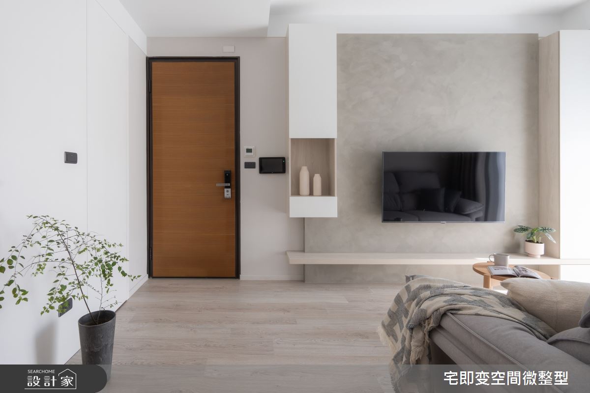 22坪新成屋(5年以下)＿清新木質風玄關客廳案例圖片＿宅即變空間微整型＿宅即變_56之6