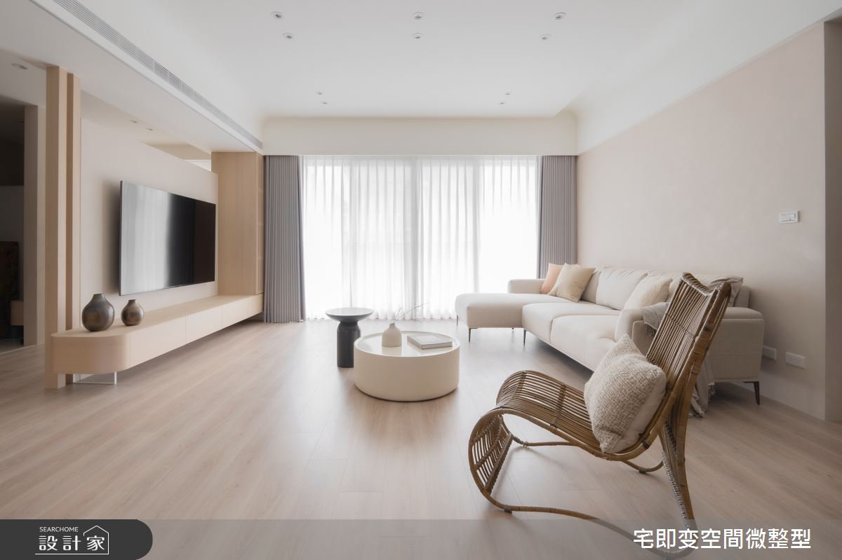 58坪新成屋(5年以下)＿木質風客廳案例圖片＿宅即變空間微整型＿宅即變_57之1