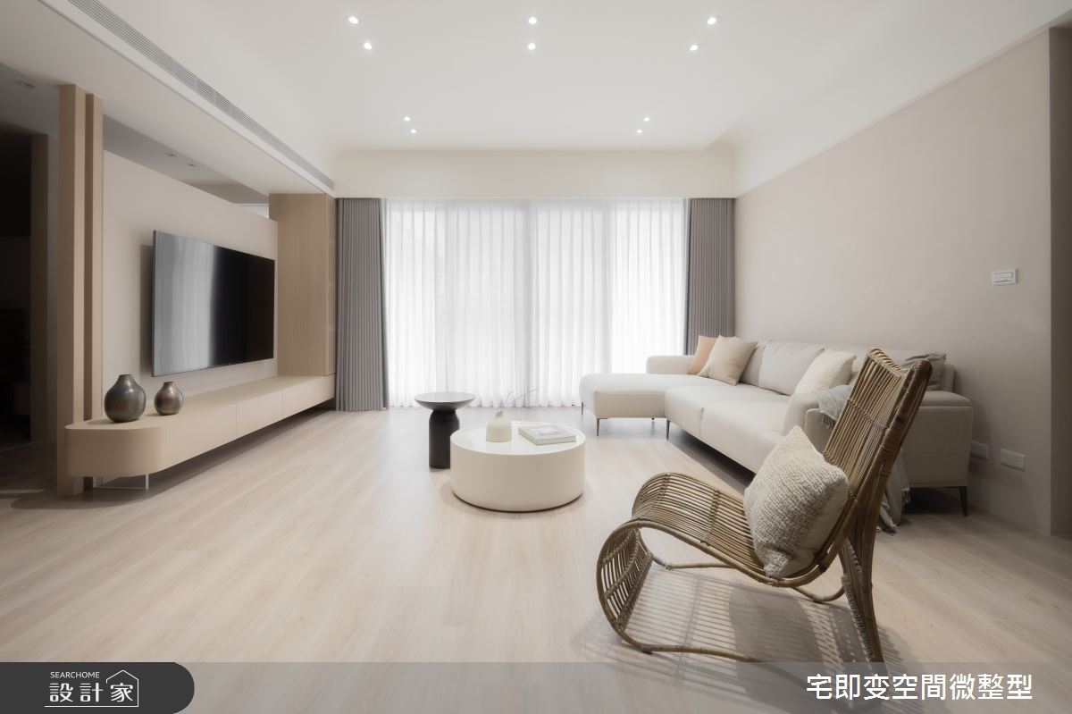 58坪新成屋(5年以下)＿木質風客廳案例圖片＿宅即變空間微整型＿宅即變_57之2