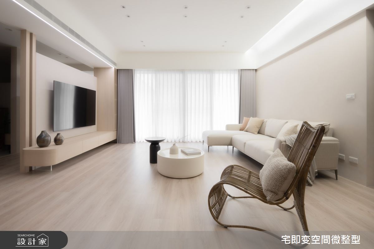 58坪新成屋(5年以下)＿木質風客廳案例圖片＿宅即變空間微整型＿宅即變_57之3