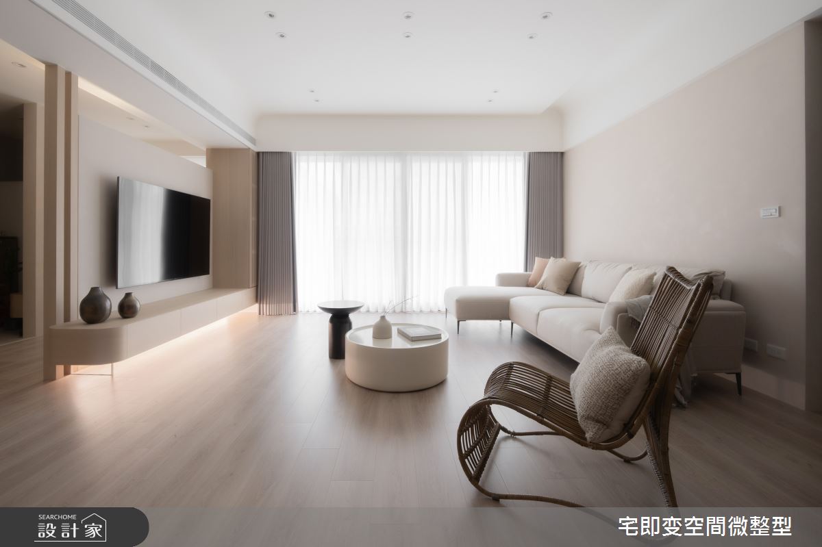 58坪新成屋(5年以下)＿木質風客廳案例圖片＿宅即變空間微整型＿宅即變_57之4