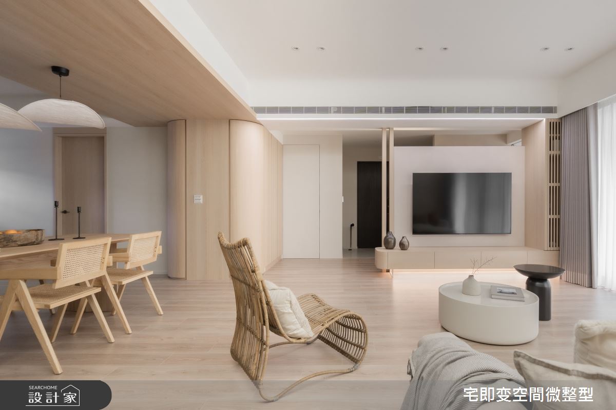 58坪新成屋(5年以下)＿木質風客廳餐廳案例圖片＿宅即變空間微整型＿宅即變_57之13