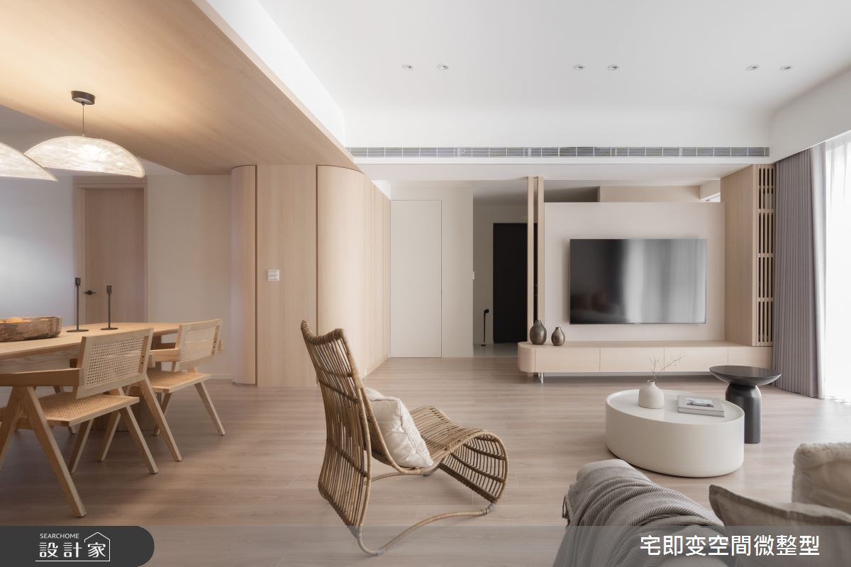 58坪新成屋(5年以下)＿木質風客廳餐廳案例圖片＿宅即變空間微整型＿宅即變_57之14