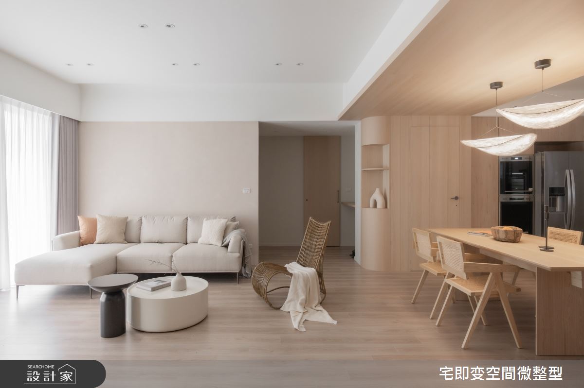 58坪新成屋(5年以下)＿木質風客廳餐廳案例圖片＿宅即變空間微整型＿宅即變_57之18