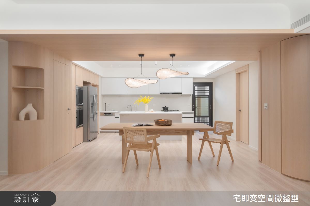 58坪新成屋(5年以下)＿木質風餐廳廚房中島案例圖片＿宅即變空間微整型＿宅即變_57之20