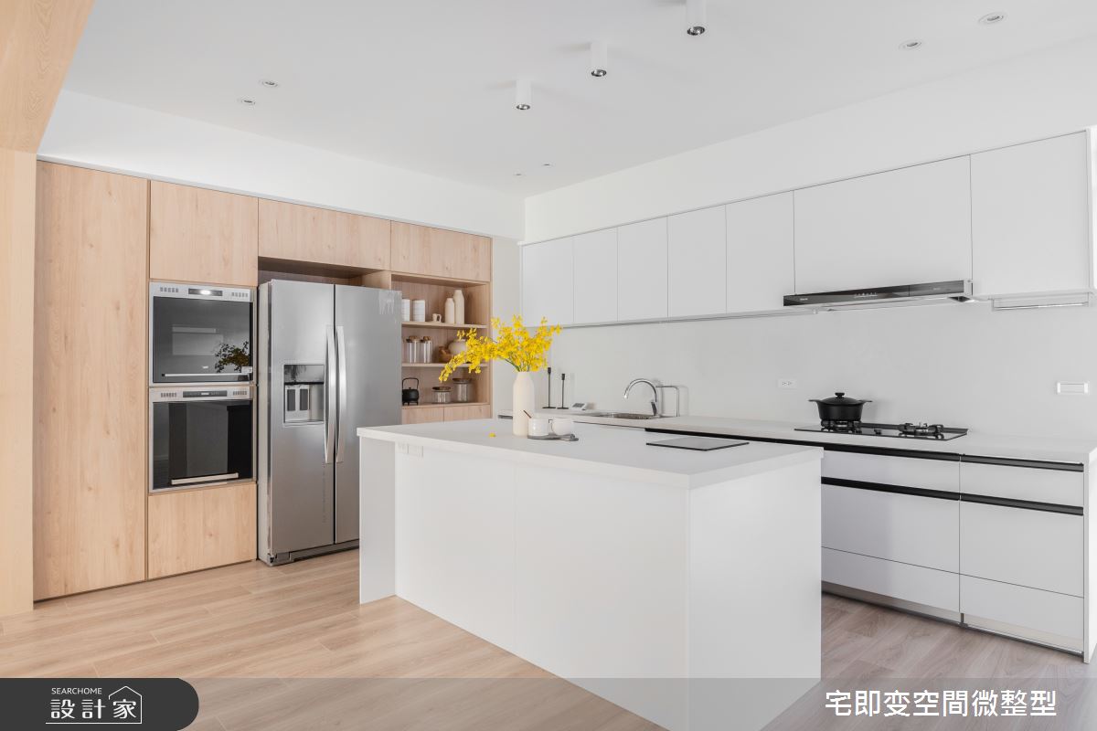 58坪新成屋(5年以下)＿木質風廚房中島案例圖片＿宅即變空間微整型＿宅即變_57之27