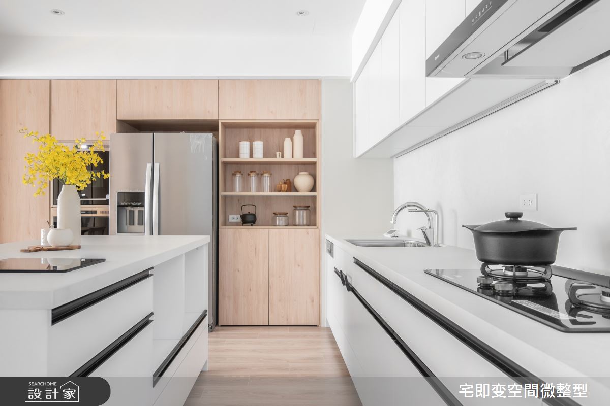 58坪新成屋(5年以下)＿木質風廚房中島案例圖片＿宅即變空間微整型＿宅即變_57之29