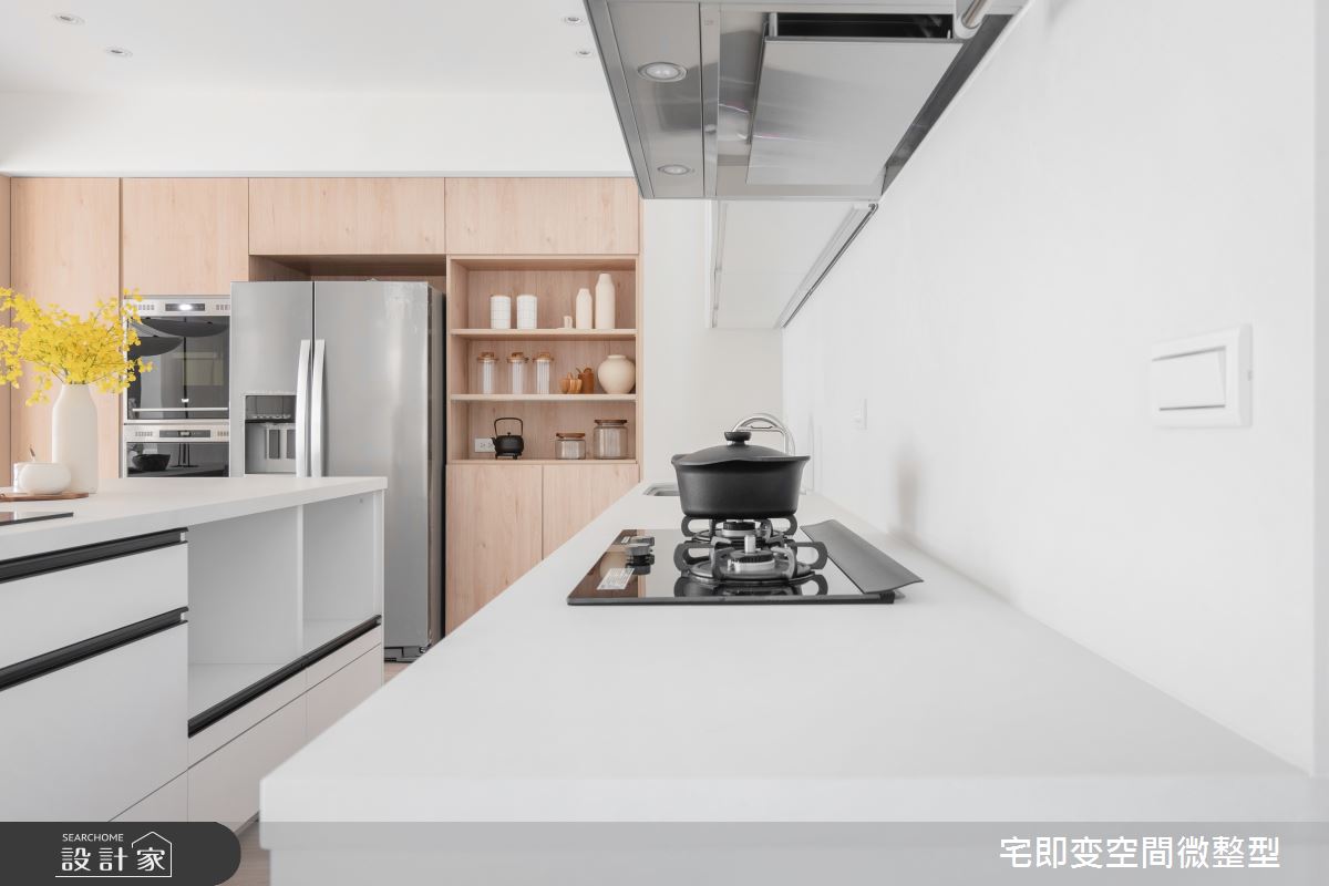 58坪新成屋(5年以下)＿木質風廚房中島案例圖片＿宅即變空間微整型＿宅即變_57之30