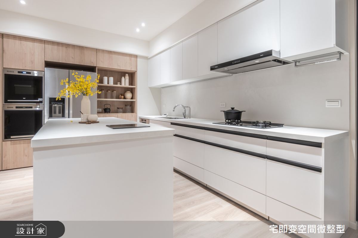 58坪新成屋(5年以下)＿木質風廚房中島案例圖片＿宅即變空間微整型＿宅即變_57之31