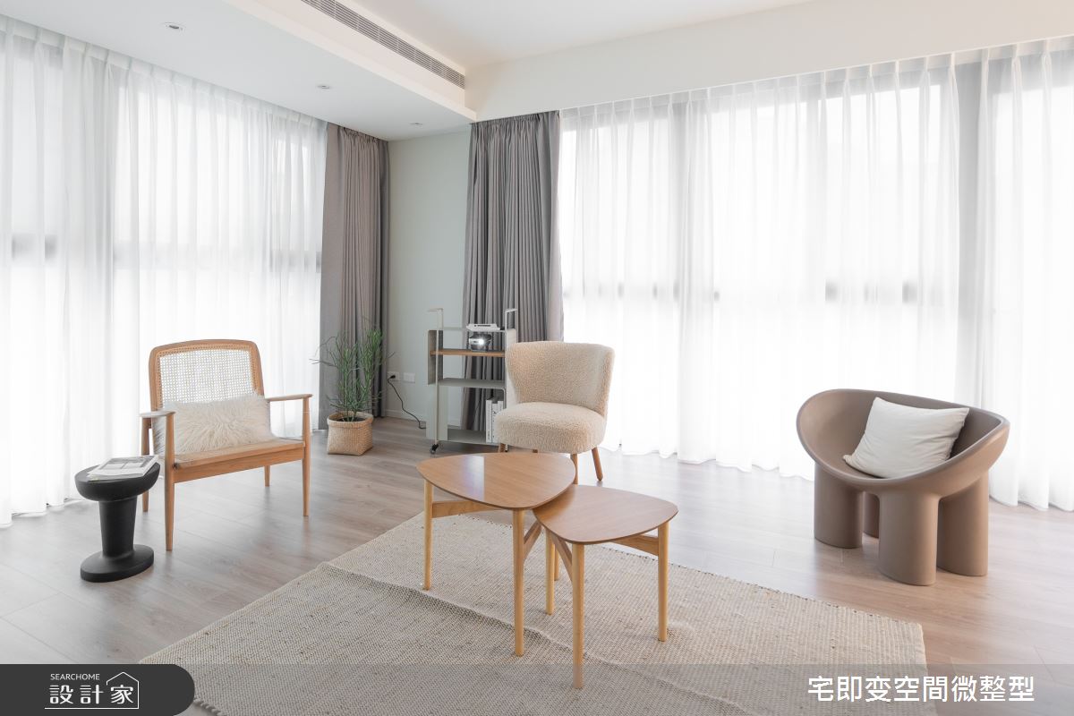 58坪新成屋(5年以下)＿木質風客廳案例圖片＿宅即變空間微整型＿宅即變_57之73