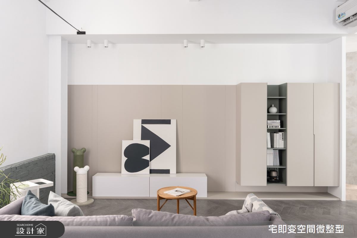 17坪新成屋(5年以下)＿北歐風客廳案例圖片＿宅即變空間微整型＿宅即變_58之3