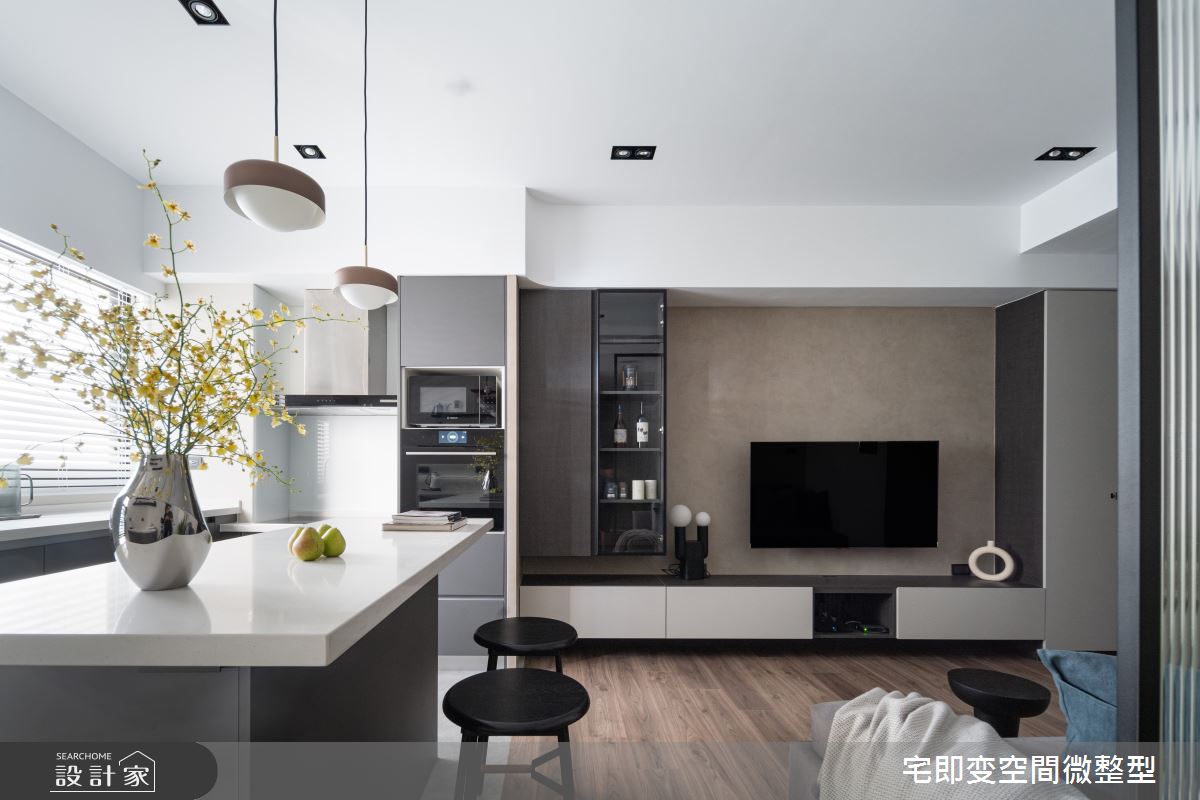 新成屋(5年以下)＿現代風客廳餐廳中島案例圖片＿宅即變空間微整型＿宅即變_59之9