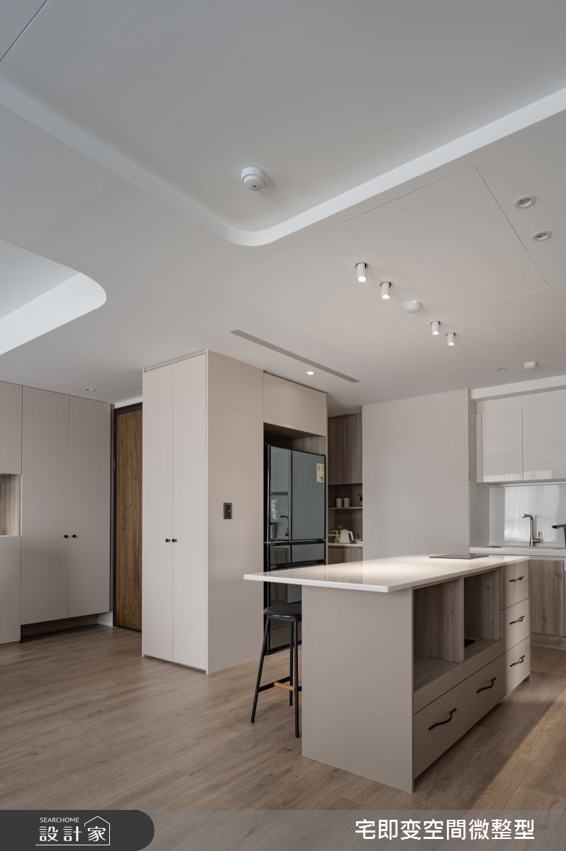 30坪新成屋(5年以下)＿日式無印風玄關廚房中島案例圖片＿宅即變空間微整型＿宅即變_60之17