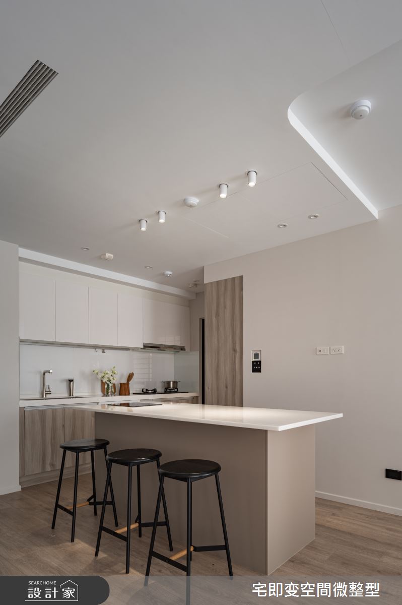 30坪新成屋(5年以下)＿日式無印風廚房中島案例圖片＿宅即變空間微整型＿宅即變_60之18