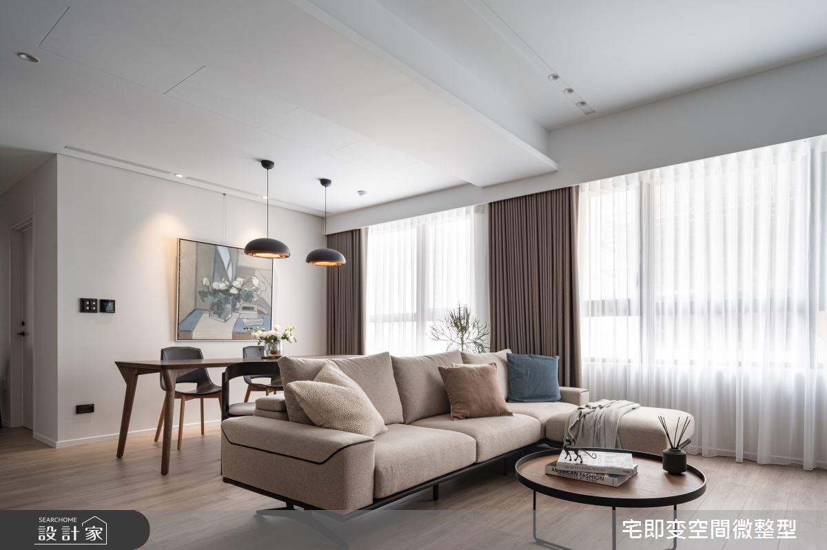 30坪新成屋(5年以下)＿日式無印風客廳餐廳案例圖片＿宅即變空間微整型＿宅即變_60之24