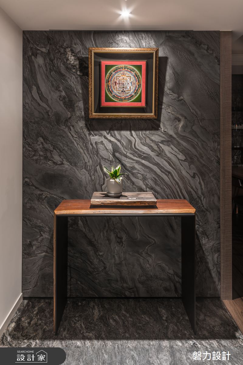 35坪新成屋(5年以下)＿人文禪風玄關案例圖片＿Keystone design 磐力設計＿磐力_無界.東風之1