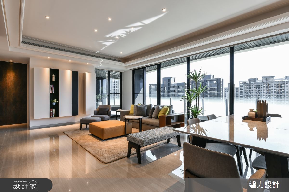 110坪新成屋(5年以下)＿現代風客廳案例圖片＿Keystone design 磐力設計＿磐力_沐光.嶼之1