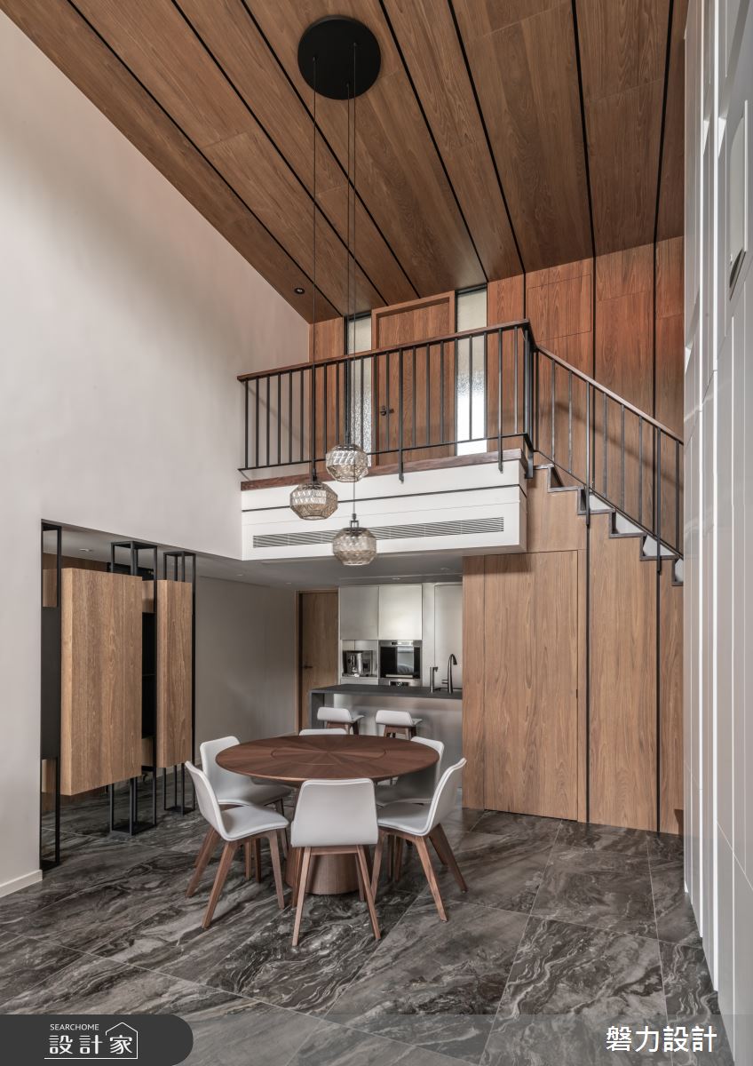 70坪老屋(16~30年)＿現代風餐廳樓梯案例圖片＿Keystone design 磐力設計＿磐力_逸掬旭光之3