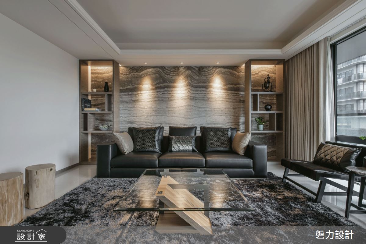 78坪新成屋(5年以下)＿現代風客廳案例圖片＿Keystone design 磐力設計＿磐力_河曲山迎之1