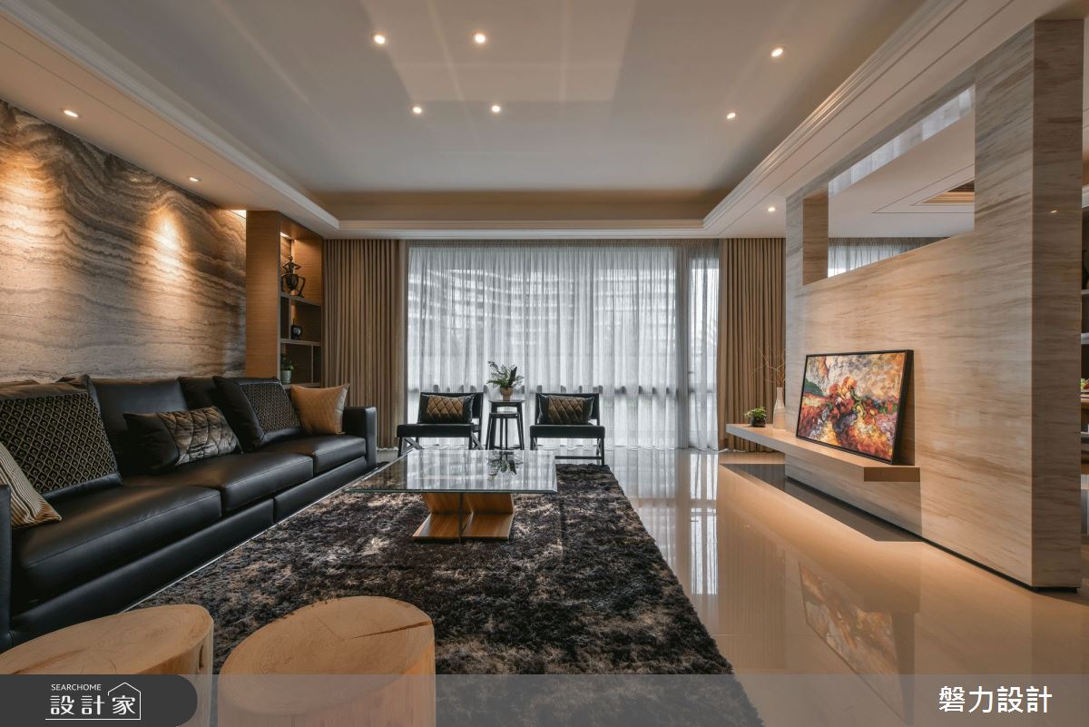 78坪新成屋(5年以下)＿現代風客廳案例圖片＿Keystone design 磐力設計＿磐力_河曲山迎之6