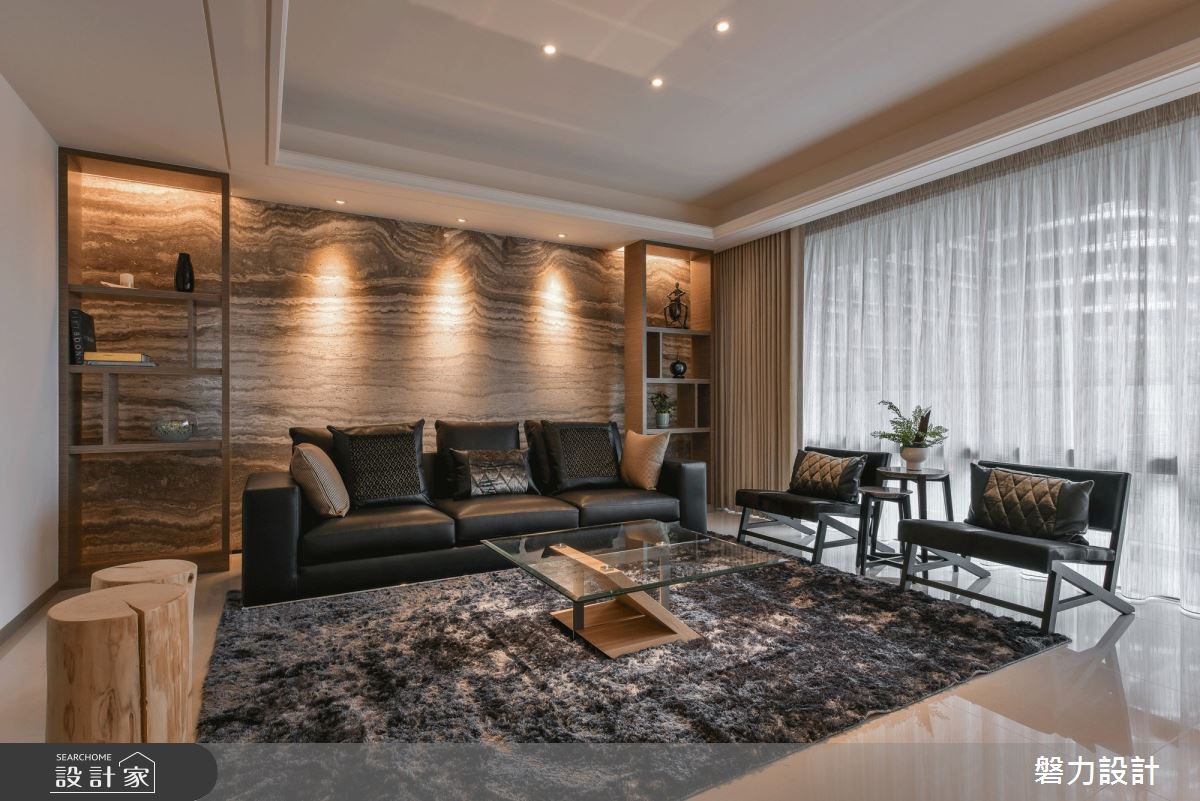 78坪新成屋(5年以下)＿現代風客廳案例圖片＿Keystone design 磐力設計＿磐力_河曲山迎之3