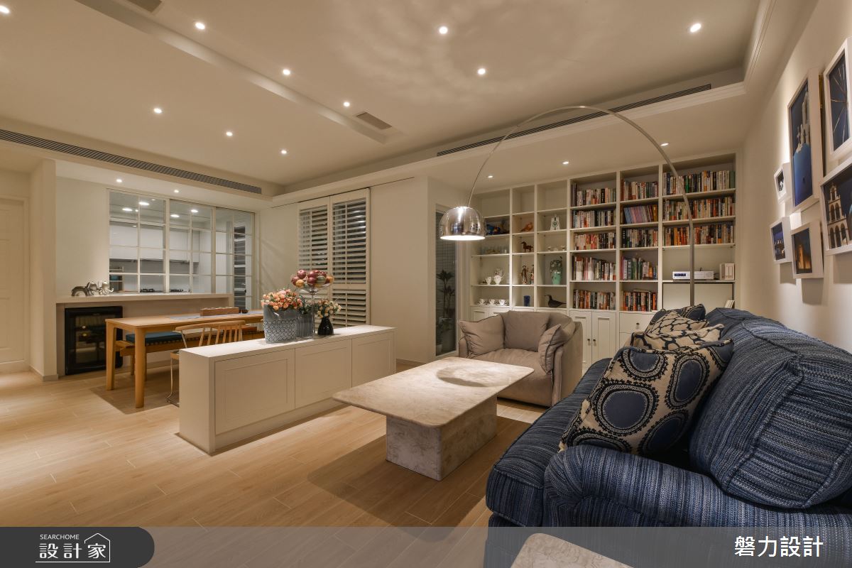 40坪老屋(16~30年)＿混搭風客廳案例圖片＿Keystone design 磐力設計＿磐力_湛藍憶居之1