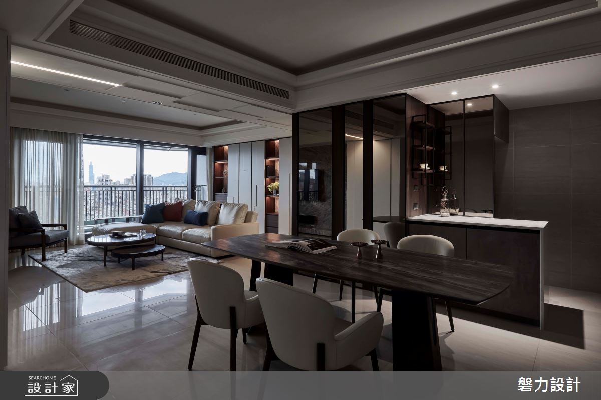 55坪新成屋(5年以下)＿現代風餐廳案例圖片＿Keystone design 磐力設計＿磐力_層峰疊起之18