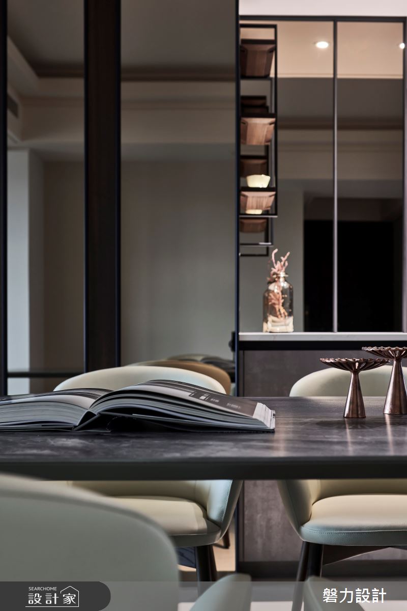 55坪新成屋(5年以下)＿現代風餐廳案例圖片＿Keystone design 磐力設計＿磐力_層峰疊起之20