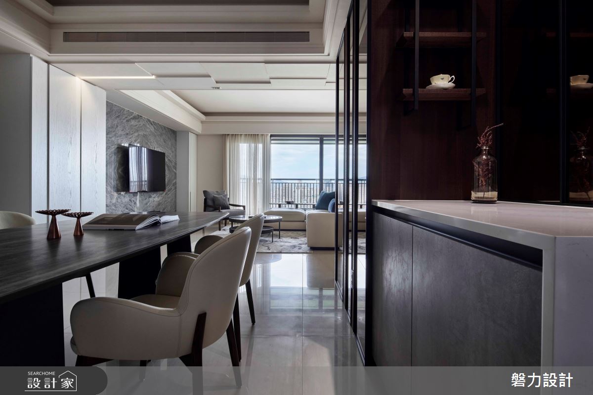 55坪新成屋(5年以下)＿現代風餐廳吧檯案例圖片＿Keystone design 磐力設計＿磐力_層峰疊起之21