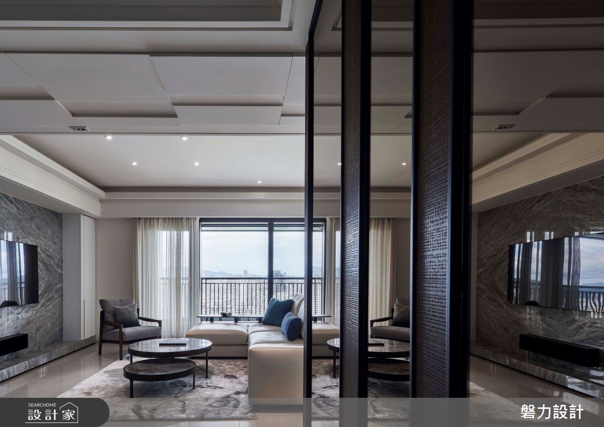 55坪新成屋(5年以下)＿現代風客廳案例圖片＿Keystone design 磐力設計＿磐力_層峰疊起之8