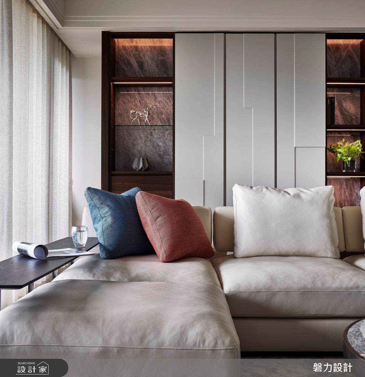 55坪新成屋(5年以下)＿現代風客廳案例圖片＿Keystone design 磐力設計＿磐力_層峰疊起之13