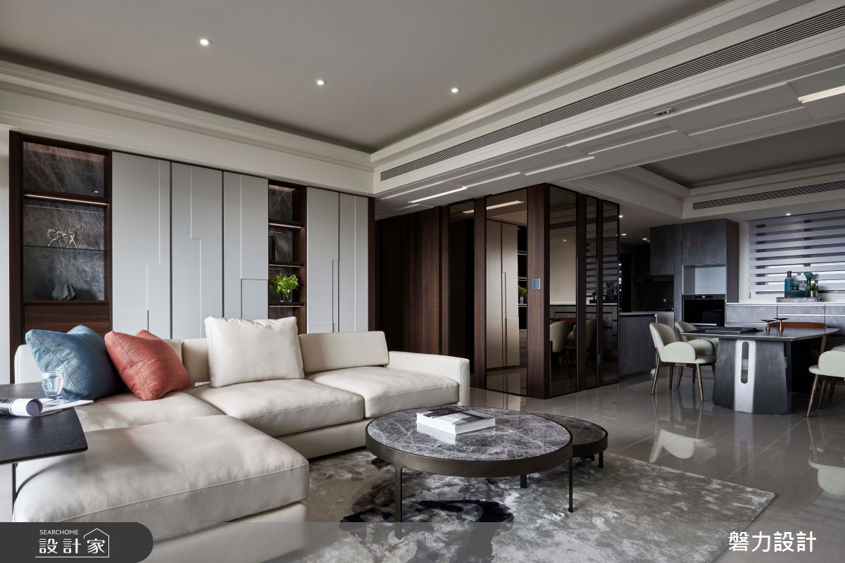 55坪新成屋(5年以下)＿現代風客廳案例圖片＿Keystone design 磐力設計＿磐力_層峰疊起之11