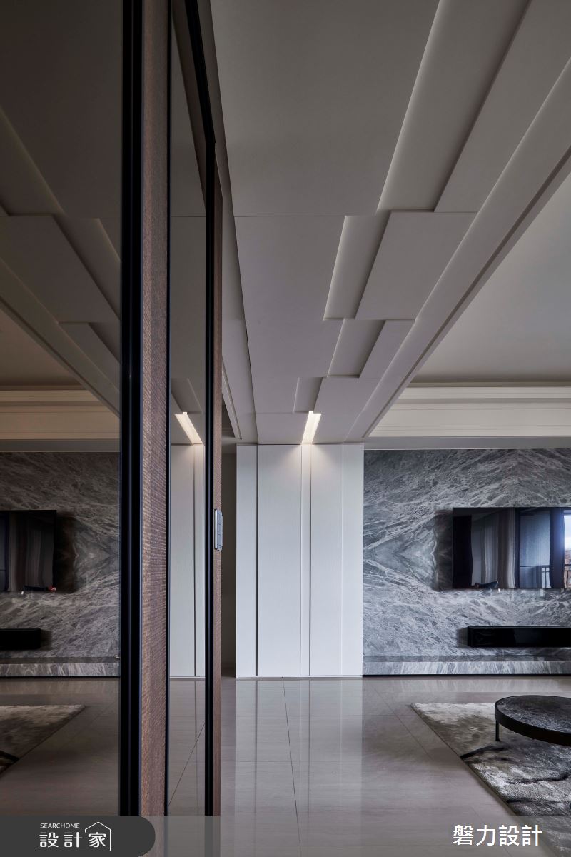 55坪新成屋(5年以下)＿現代風客廳案例圖片＿Keystone design 磐力設計＿磐力_層峰疊起之3